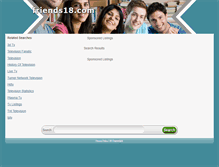 Tablet Screenshot of friends18.com